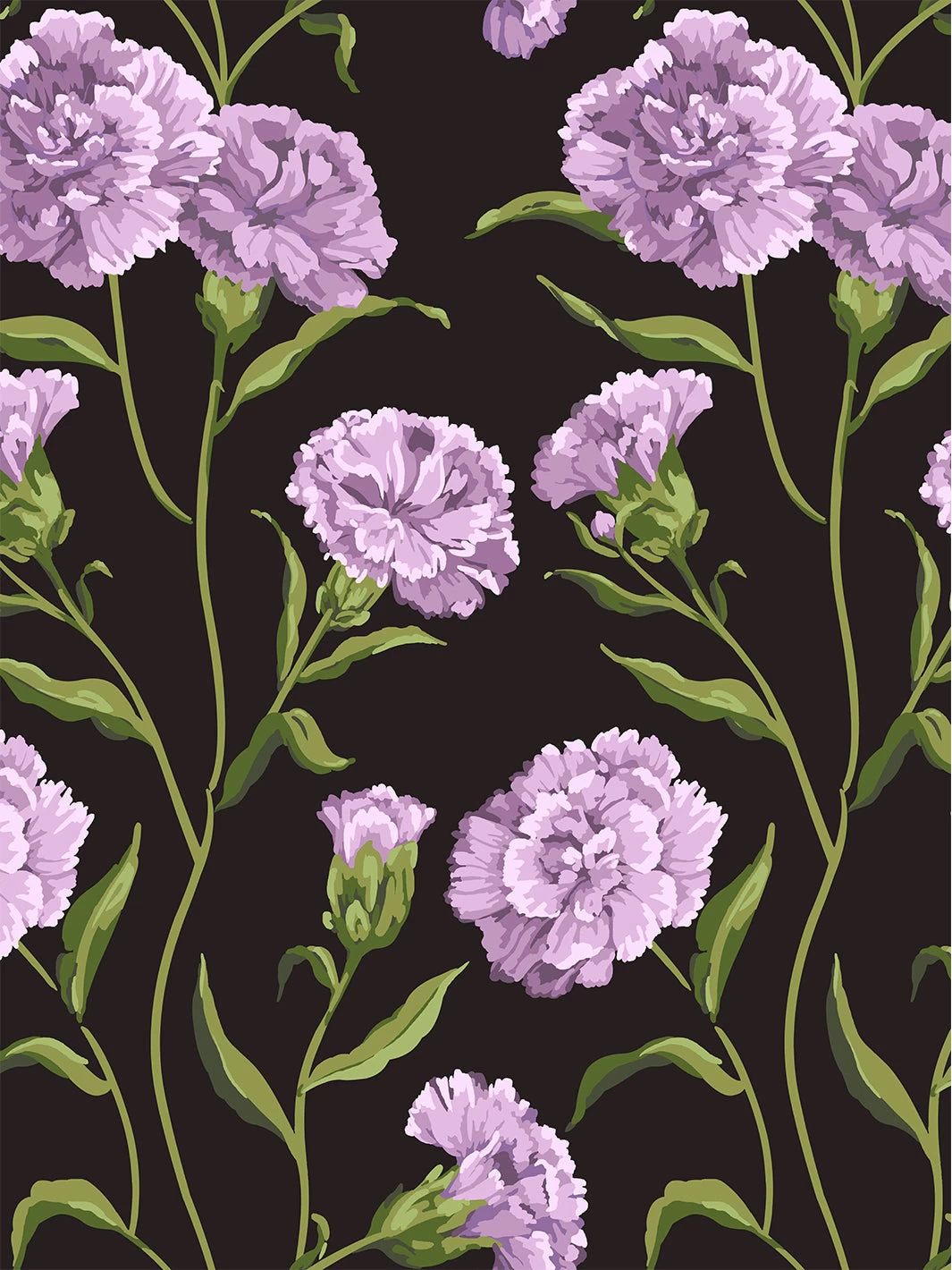 'Townhouse' Wallpaper By Sarah Jessica Parker - Lavender On Almost Black 3 'Townhouse' Wallpaper By Sarah Jessica Parker - Lavender On Almost Black