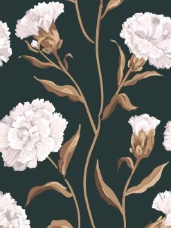 'Townhouse' Wallpaper By Sarah Jessica Parker - Pearl On Deep Navy -Wall Decoration Store Townhouse Wallpaper by Sarah Jessica Parker Pearl on Deep Navy Detail