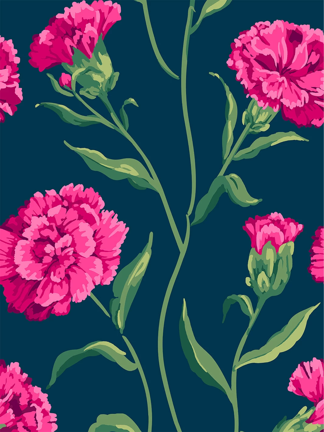 'Townhouse' Wallpaper By Sarah Jessica Parker - Punch On Navy 5 'Townhouse' Wallpaper By Sarah Jessica Parker - Punch On Navy - Image 3