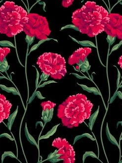 'Townhouse' Wallpaper By Sarah Jessica Parker - Scarlet On Black