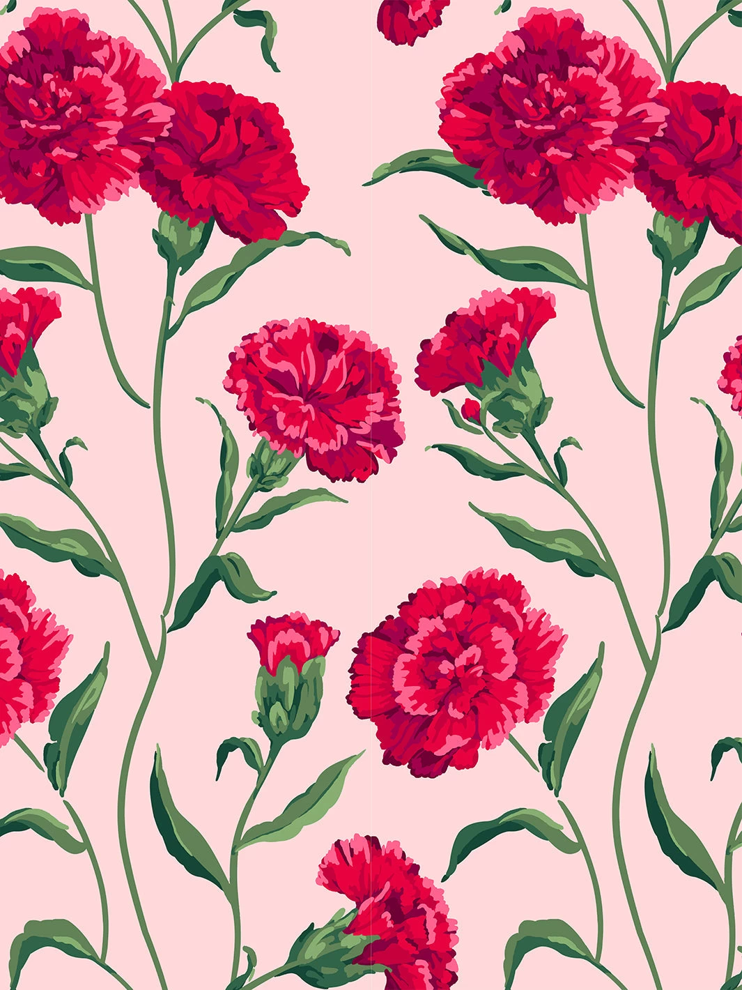 'Townhouse' Wallpaper By Sarah Jessica Parker - Scarlet On Pink 3 'Townhouse' Wallpaper By Sarah Jessica Parker - Scarlet On Pink