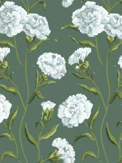 'Townhouse' Wallpaper By Sarah Jessica Parker - Silver On Spanish Moss
