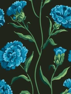 'Townhouse' Wallpaper By Sarah Jessica Parker - Teal On Charcoal -Wall Decoration Store Townhouse Wallpaper by Sarah Jessica Parker Teal on Charcoal Detail