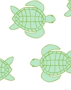 'Trailing Turtles' Wallpaper By Tea Collection - Caribbean -Wall Decoration Store TrailingTurtles Caribbean detail