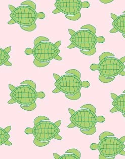 'Trailing Turtles' Wallpaper By Tea Collection - Piggy Bank