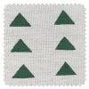 'Fabric By The Yard - Triangles - Green On California Cotton -Wall Decoration Store Triangles Green on CA Cotton Detail