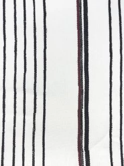 'Fabric By The Yard - Two Tone Stripe - Black & Burgundy On Linen -Wall Decoration Store Two Tone Stripe Black Burgundy Linen Design 247bdb7c 0afd 448b a618 86c0a6bb18cf