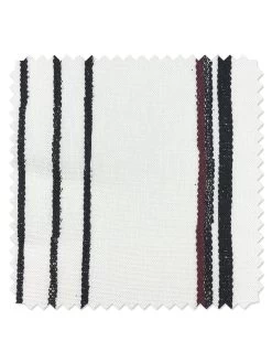 'Fabric By The Yard - Two Tone Stripe - Black & Burgundy On Flax Linen 7 'Fabric By The Yard - Two Tone Stripe - Black & Burgundy On Flax Linen -Wall Decoration Store Two Tone Stripe Black Burgundy Linen Detail 12d3cea1 c753 4bdd 8c5b 15ed22085c88
