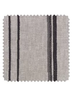 'Fabric By The Yard - Two Tone Stripe - Black & Gray On Linen -Wall Decoration Store Two Tone Stripe Black Gray Flax Linen Detail 10556e38 3a34 41c8 9829 9fab447da9c8