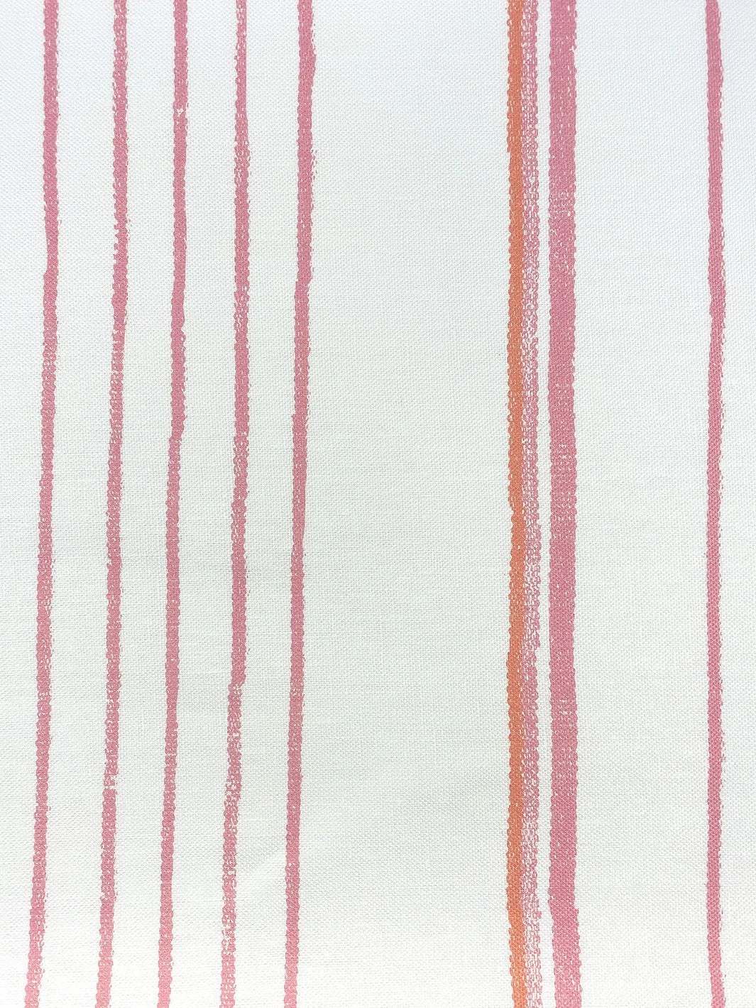 'Fabric By The Yard - Two Tone Stripe - Creamsicle On Flax Linen 5 'Fabric By The Yard - Two Tone Stripe - Creamsicle On Flax Linen - Image 3