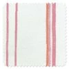 'Fabric By The Yard - Two Tone Stripe - Creamsicle On Linen