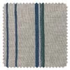 'Fabric By The Yard - Two Tone Stripe - Sea Green On Flax Linen -Wall Decoration Store Two Tone Stripe Green Blue on Flax Linen Detail