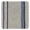 'Fabric By The Yard - Two Tone Stripe - Navy & Sky On Flax Linen -Wall Decoration Store Two Tone Stripe Navy Sky Flax Linen Detail