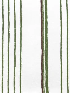 'Fabric By The Yard - Two Tone Stripe - Rust & Moss On Linen 8 'Fabric By The Yard - Two Tone Stripe - Rust & Moss On Linen -Wall Decoration Store Two Tone Stripe Rust Moss Linen Design