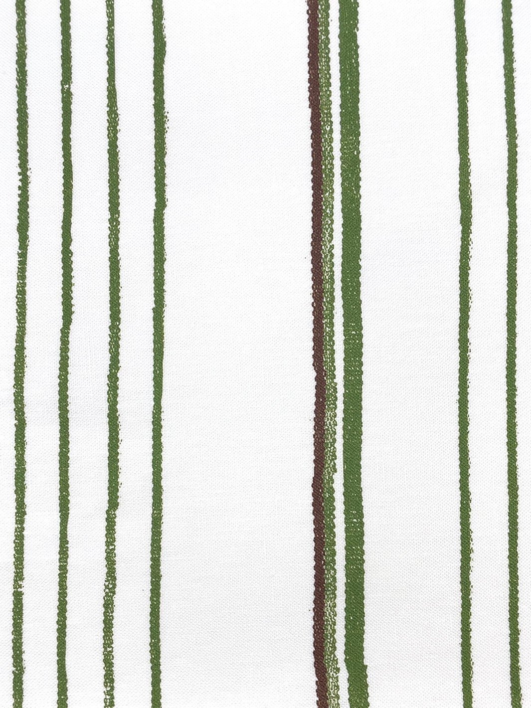 'Fabric By The Yard - Two Tone Stripe - Rust & Moss On Linen 5 'Fabric By The Yard - Two Tone Stripe - Rust & Moss On Linen - Image 3