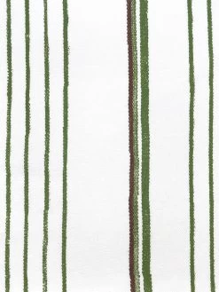 'Fabric By The Yard - Two Tone Stripe - Rust + Moss On Flax Linen -Wall Decoration Store Two Tone Stripe Rust Moss Linen Design 4d1bd5bf 09f7 4c7e 9e8a 17e5da6d62c3