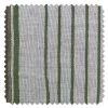 'Fabric By The Yard - Two Tone Stripe - Rust + Moss On Flax Linen -Wall Decoration Store Two Tone Stripe Rust Moss on Flax Linen Detail