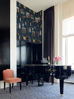 'Upper East Side' Wallpaper By CAB X Carlyle - Navy