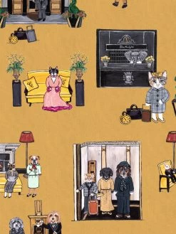 'Upper East Side' Wallpaper By CAB X Carlyle - Marigold 7 'Upper East Side' Wallpaper By CAB X Carlyle - Marigold -Wall Decoration Store Upper East Side Marigold Detail