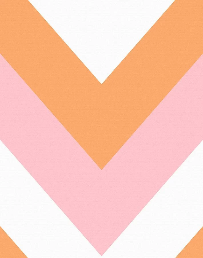 'V Is For Chevron' Wallpaper By Nathan Turner - Creamsicle 6 'V Is For Chevron' Wallpaper By Nathan Turner - Creamsicle - Image 4