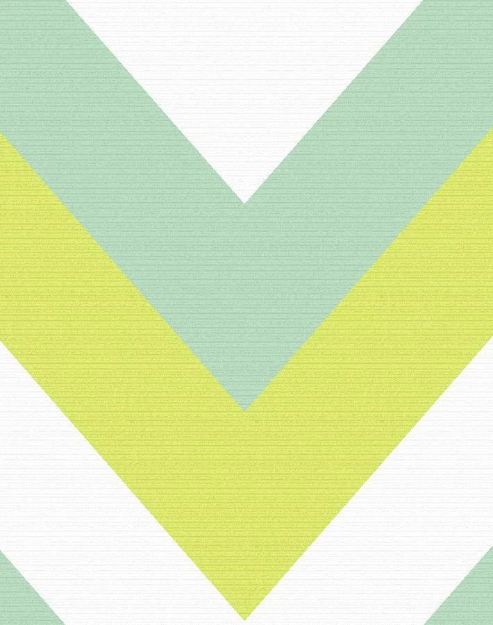 'V Is For Chevron' Wallpaper By Nathan Turner - Lime 6 'V Is For Chevron' Wallpaper By Nathan Turner - Lime - Image 4