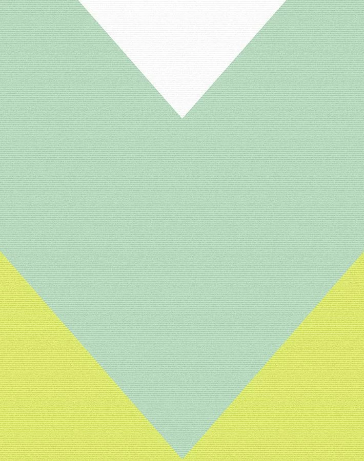 'V Is For Chevron' Wallpaper By Nathan Turner - Lime 5 'V Is For Chevron' Wallpaper By Nathan Turner - Lime - Image 3