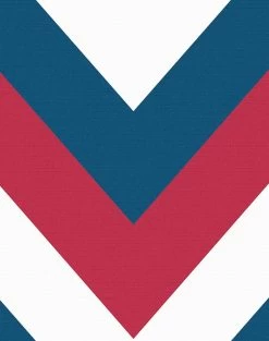 'V Is For Chevron' Wallpaper By Nathan Turner - Red / Blue