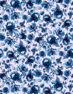 'Veronica' Wallpaper By Wallshoppe - Pink Blue