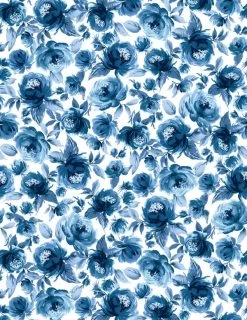 'Veronica' Wallpaper By Wallshoppe - Blue