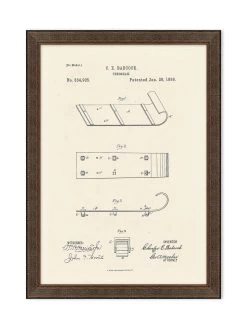 'Vintage Ski Illustration 1' By Nathan Turner Framed Art