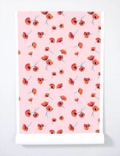 'Poppy' Wallpaper By Nathan Turner - Pink 9 'Poppy' Wallpaper By Nathan Turner - Pink -Wall Decoration Store WS Poppy Roll Pink WEB 40104e13 6d35 43d0 b097 8f89b0d0ceb7