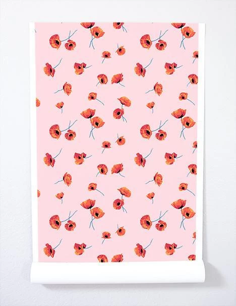 'Poppy' Wallpaper By Nathan Turner - Pink 6 'Poppy' Wallpaper By Nathan Turner - Pink - Image 4