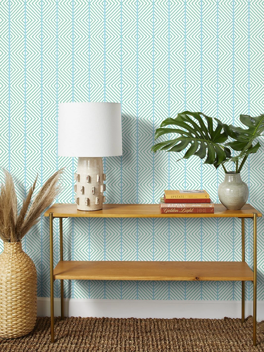 'Barbie™ Dreamhouse Diamond' Wallpaper By Barbie™ - Caribbean Blue - Image 2