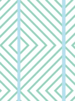 'Barbie™ Dreamhouse Diamond' Wallpaper By Barbie™ - Caribbean Blue -Wall Decoration Store Wallshoppe Barbie Dreamhouse Diamond Wallpaper by Barbie Carribean Blue Detail