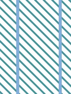 'Barbie™ Dreamhouse Stripes' Wallpaper By Barbie™ - Teal Blue -Wall Decoration Store Wallshoppe Barbie Dreamhouse Stripes Wallpaper by Barbie Teal Blue Detail