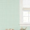 'Barbie™ Gingham' Wallpaper By Barbie™ - Aventurine -Wall Decoration Store Wallshoppe Barbie Gingham Wallpaper by Barbie Aventurine RS