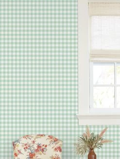 'Barbie™ Gingham' Wallpaper By Barbie™ - Aventurine