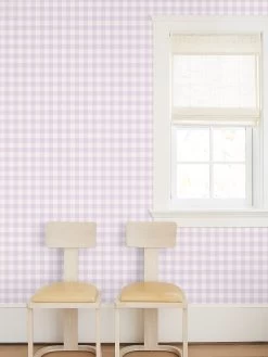 'Barbie™ Gingham' Wallpaper By Barbie™ - Lilac