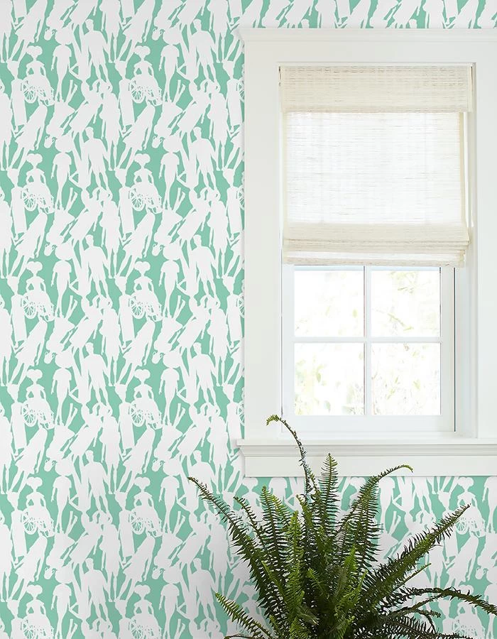 'Fashionistas™ Silhouettes' Wallpaper By Barbie™ - Caribbean - Image 2