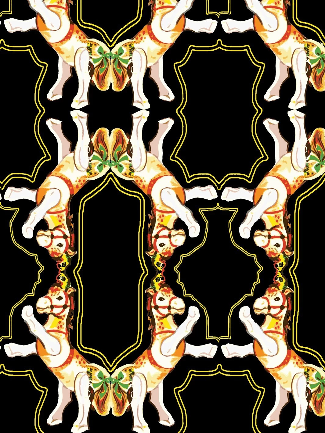 'Horse Arc' Wallpaper By Fisher-Price™ - Black 5 'Horse Arc' Wallpaper By Fisher-Price™ - Black - Image 3