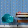'Jingle Giraffe Stripe' Wallpaper By Fisher-Price™ - Denim