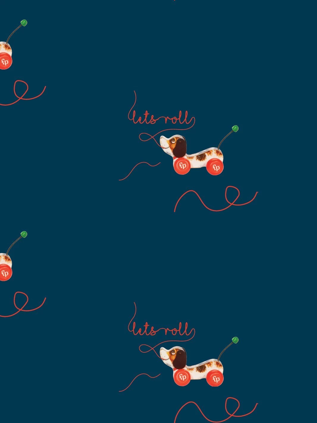 'Lets Roll' Wallpaper By Fisher-Price™ - Navy 5 'Lets Roll' Wallpaper By Fisher-Price™ - Navy - Image 3