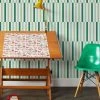 'Stripes' Wallpaper By Fisher-Price™ - Green