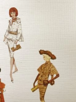 '1960s Barbie™' Grasscloth Wallpaper By Barbie™ - Cream -Wall Decoration Store Wallshoppe Grasscloth 1960s Barbie Cream by Barbie Detail