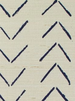 'Arrows' Grasscloth Wallpaper By Nathan Turner - Navy -Wall Decoration Store Wallshoppe Grasscloth Arrows Wallpaper by Nathan Turner Navy Detail