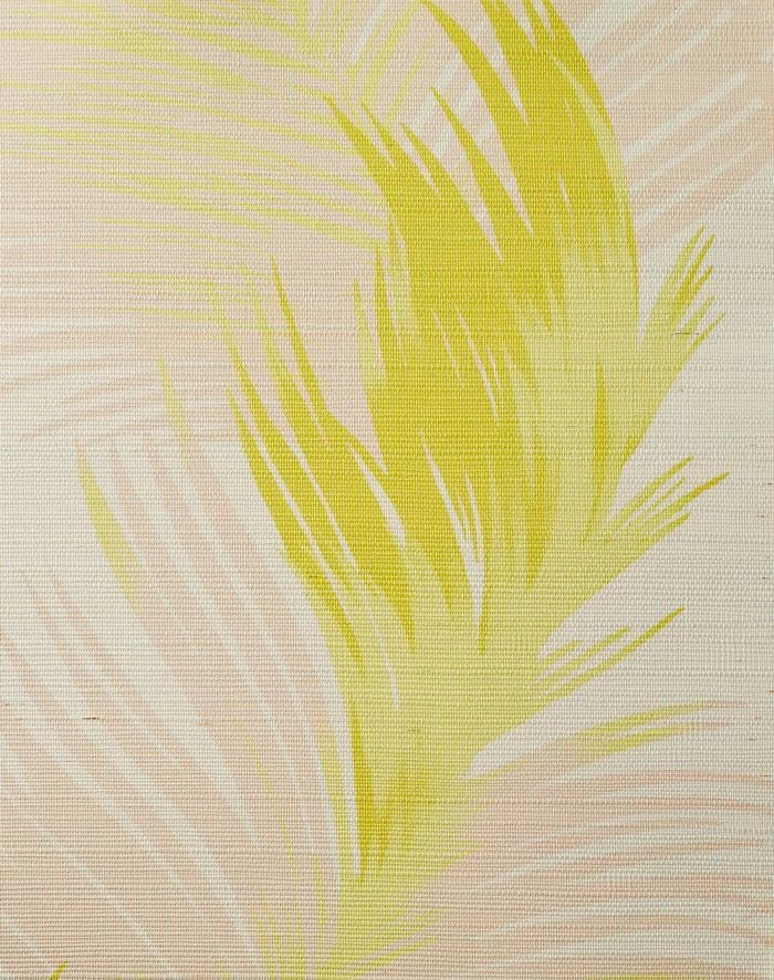 'Belafonte Palm' Grasscloth Wallpaper By Nathan Turner - Yellow - Image 2