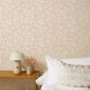 'Lemons' Grasscloth Wallpaper By Nathan Turner - Blush -Wall Decoration Store Wallshoppe Grasscloth Lemons Wallpaper Blush RS