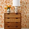 'Majesty Palm' Grasscloth Wallpaper By Wallshoppe - Terracotta -Wall Decoration Store Wallshoppe Grasscloth Majesty Palm Wallpaper Terracota RS