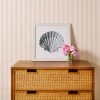 'Ojai Stripe' Grasscloth Wallpaper By Wallshoppe - Pink -Wall Decoration Store Wallshoppe Grasscloth Ojai Stripe Wallpaper Pink RS