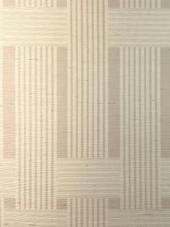 'Roman Holiday Woven' Grasscloth Wallpaper By Barbie™ - Oyster 7 'Roman Holiday Woven' Grasscloth Wallpaper By Barbie™ - Oyster -Wall Decoration Store Wallshoppe Grasscloth RomanHoliday Woven by Barbie Oyster Detail